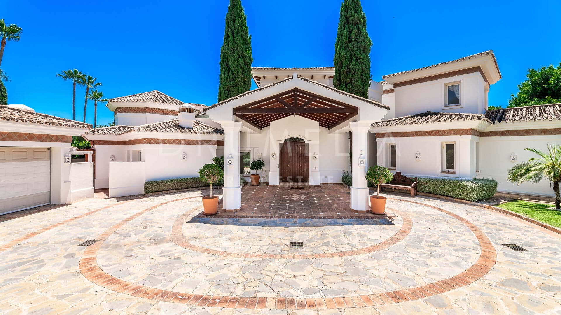 Exquisite Mediterranean luxury villa with partial sea views, Sierra Blanca, Golden Mile of Marbella